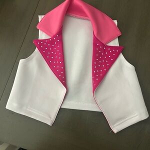 Weissman White Dancewear vest